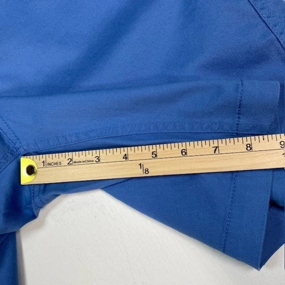 L.L.Bean Women Comfort Stretch Shorts 9 Inch Mid Rise Flag Blue‎ Size 12 Reg NEW